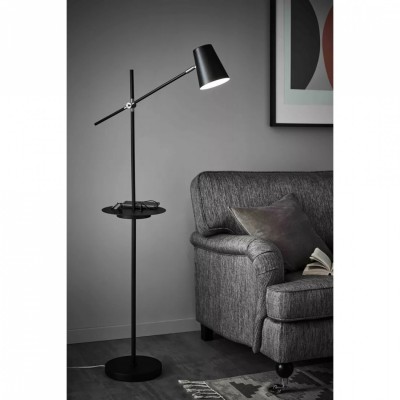 Торшер MarkSlojd Sweden LINEAR Floor 1L USB Black 107307