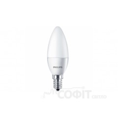Лампа светодиодная C37 Philips CorePro LEDcandle ND E14 6-40W 230V 827 B39 Свеча 929000273202