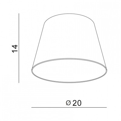 Абажур AZzardo SHADE ZF 20 BLACK AZ2597