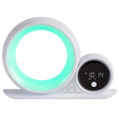 Светодиодная настольная RGB-лампа с динамиком LED/5W/230V Rabalux 76109 Wakeway Светодиодная настольная RGB-лампа с динамиком LED/5W/230V Rabalux 76109 Wakeway