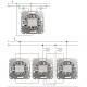 Выключатель двухклавишный проходной (переключатель), венге, Sedna Design & Elements SDD181108, Schneider Electric