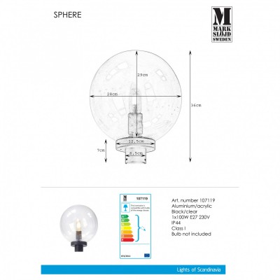 Столбик MarkSlojd Sweden Sphere 107119