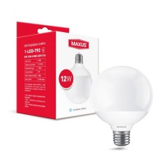 Лампа світлодіодна G95 Maxus LED-792 G95 12W 4100K 220V E27