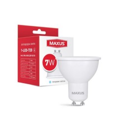 Лампа світлодіодна Mr16 Maxus 1-LED-720 MR16 7W 4100K 220V GU10