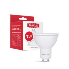 Лампа светодиодная Mr16 Maxus 1-LED-721 MR16 7W 3000K 220V GU10