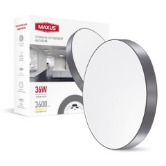 Светильник накладной 1-MSP-3641-SLG MAXUS SP Ceiling 36W 4100K Circle Slim Gray