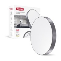 Світильник накладний 1-MSP-2441-SLG MAXUS SP Ceiling 24W 4100K Circle Slim Gray