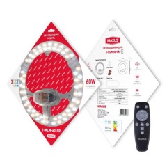 Світлодіодний модуль з пультом MAXUS 1-MLM-60-CR Led Module 60W 3CCT Circle Remote, Ремнабір