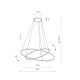 Подвесной ветильник Nowodvorski 10814 Circolo LED 2x35W 3000K 1200Lm IP20