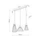 Підвісний світильник TK Lighting MODESTO BLACK, 10149