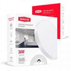 Світильник накладний 1-MSP-3641-SLW MAXUS SP Ceiling 36W 4100K Circle Slim White