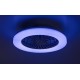 Потолочная люстра с вентилятором Rabalux 71333 Dalfon 2 RGB LED/48W/230V 3000-6500K + пульт