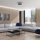 Потолочная люстра с вентилятором Rabalux 71336 Dalfon 2 LED/40W/230V 3000K/4000K/6000K Wi-Fi + пульт