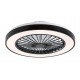 Потолочная люстра с вентилятором Rabalux 71336 Dalfon 2 LED/40W/230V 3000K/4000K/6000K Wi-Fi + пульт