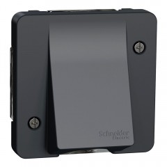 Механизм вывода кабеля влагозащищенный IP55, чёрный, Schneider Electric Mureva Styl, MUR37931