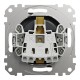 Розетка с заземлением и защитными шторками, чорний, Sedna Design & Elements SDD114022, Schneider Electric