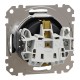Розетка с заземлением и защитными шторками, чорний, Sedna Design & Elements SDD114022, Schneider Electric