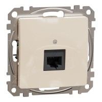 Розетка комп'ютерна RJ45 кат. 5e UTP, бежевий, Sedna Design & Elements SDD112451, Schneider Electric