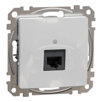 Розетка комп'ютерна RJ45 кат. 5e UTP, алюміній, Sedna Design & Elements SDD113451, Schneider Electric