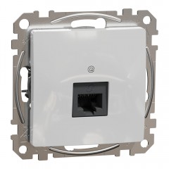 Розетка компьютерная RJ45 кат. 5e UTP, алюміній, Sedna Design & Elements SDD113451, Schneider Electric