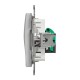 Розетка комп'ютерна RJ45 кат. 5e UTP, алюміній, Sedna Design & Elements SDD113451, Schneider Electric