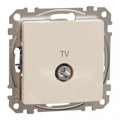 Розетка TV кінцева, бежевий, Sedna Design & Elements SDD112471, Schneider Electric