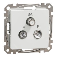 Розетка TV/SAT/R кінцева, білий, Sedna Design & Elements SDD111481, Schneider Electric