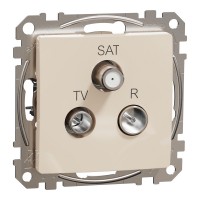 Розетка TV/SAT/R оконечная, бежевий, Sedna Design & Elements SDD112481, Schneider Electric