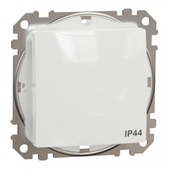 Выключатель одноклавишный влагозащищенный IP44, белый, Sedna Design & Elements SDD211101, Schneider Electric