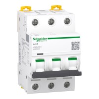 Автоматичний вимикач 10А, 3 полюси, крива B, 6кА Schneider Electric Acti9 iC60N A9F78310