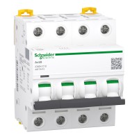 Автоматичний вимикач 10А, 4 полюси, крива C, 6кА Schneider Electric Acti9 iC60N A9F79410