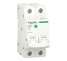 Автоматичний вимикач 16А, 2 полюси, крива C, 6кА Schneider Electric RESI9 R9F12216