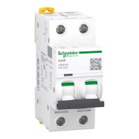 Автоматичний вимикач 1А, 2 полюси, крива B, 6кА Schneider Electric Acti9 iC60N A9F73201