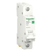 Автоматичний вимикач 20А, 1 полюс, крива B, 6кА Schneider Electric RESI9 R9F02120