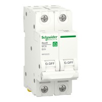 Автоматичний вимикач 25А, 2 полюси, крива B, 6кА Schneider Electric RESI9 R9F02225