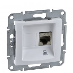 Розетка комп'ютерна RJ45, кат. 6, екр. STP білий Sedna SDN4900121, Schneider Electric