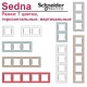 Рамка Sedna SDN5801160 алюміній 2 поста вертикальна. Schneider Electric