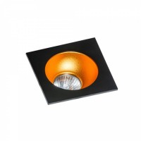 Точковий світильник AZzardo HUGO 1 DOWNLIGHT AZ1736 + AZ0824 Black/Gold