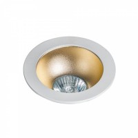 Точечный светильник AZzardo REMO 1 DOWNLIGHT AZ1731 + AZ0825 White/Champagne