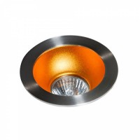 Точковий світильник AZzardo REMO 1 DOWNLIGHT AZ1729 + AZ0824 Aluminium/Gold