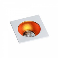 Точковий світильник AZzardo HUGO 1 DOWNLIGHT AZ1735 + AZ0824 White/Gold