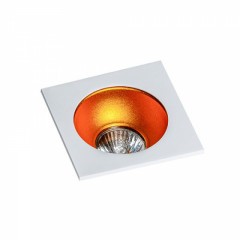 Точечный светильник AZzardo HUGO 1 DOWNLIGHT AZ1735 + AZ0824 White/Gold