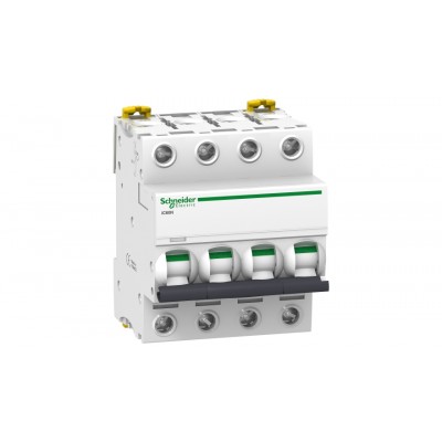 Автоматический выключатель 32А, 4 полюса, кривая B, 6кА Schneider Electric Acti9 iC60N A9F78432