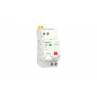 Дифавтомат 25А, 30мА, 2 полюси, Тип AC, 6кА, Schneider Electric RESI9 R9D25625