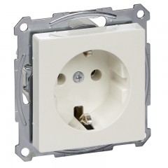 Розетка SCHUKO с заземлением, полярно-белый, Schneider Electric Merten System M, MTN2301-0319