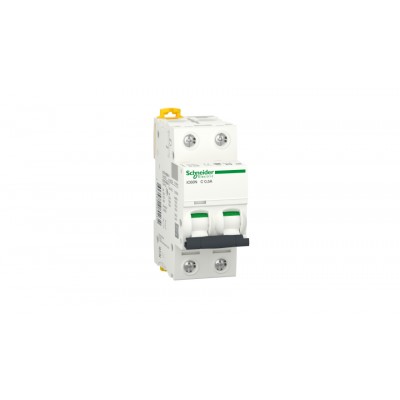 Автоматический выключатель 0,5А, 2 полюса, кривая C, 6кА Schneider Electric Acti9 iC60N A9F74270