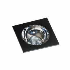 Точковий світильник AZzardo HUGO 1 DOWNLIGHT AZ1736 + AZ0855 Black/Chrome