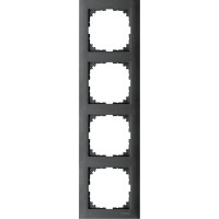 Рамка 4-поста, антрацит, Schneider Electric Merten M-Pure, MTN4040-3614