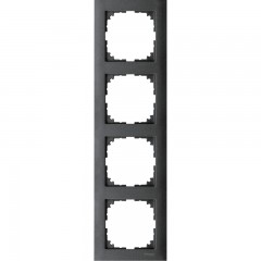 Рамка 4-поста, антрацит, Schneider Electric Merten M-Pure, MTN4040-3614