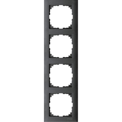 Рамка 4-поста, антрацит, Schneider Electric Merten M-Pure, MTN4040-3614